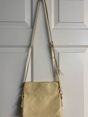 Madison West Buttery Yellow Crossbody Bag with Adjustable Strap